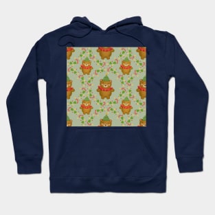 Teddy Bear Wreath Christmas Pattern Hoodie